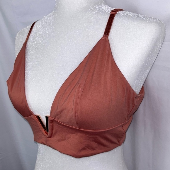 Victoria’s Secret Bralette Deep Metal V Plunge Triangle Adjustable Strap Pull on - Picture 5 of 7